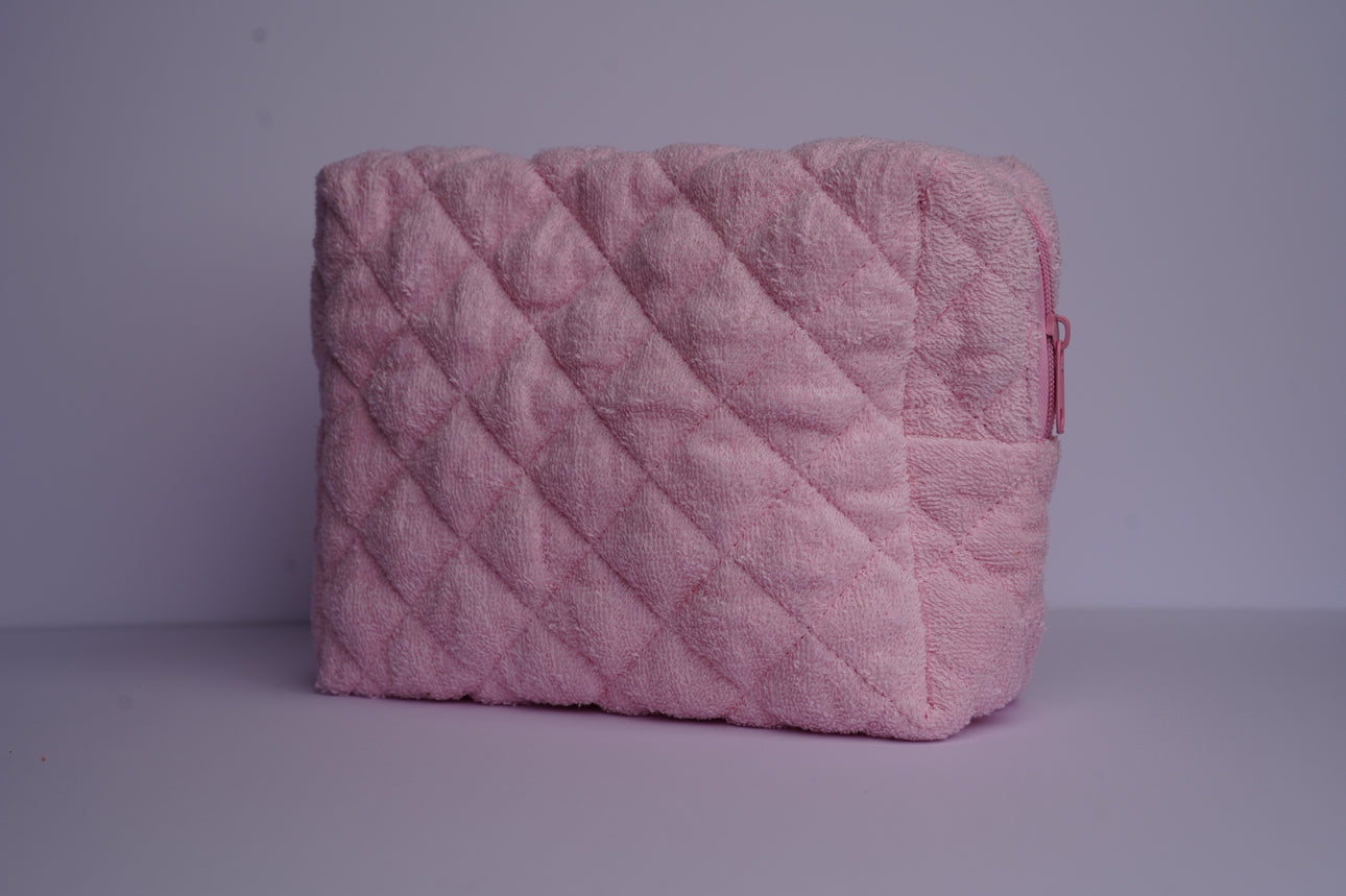 Pink Towelling Pochette