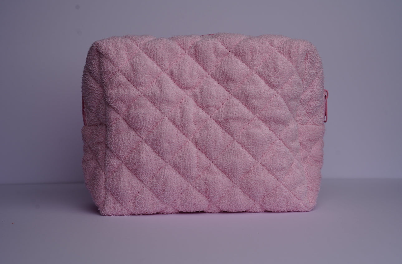 Pink Towelling Pochette